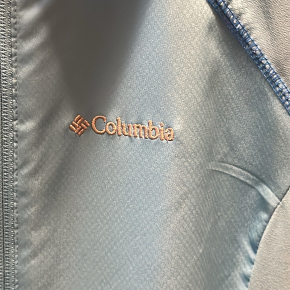 Columbia Light Blue Full-Zip Hooded Jacket size medium - Picture 3 of 14